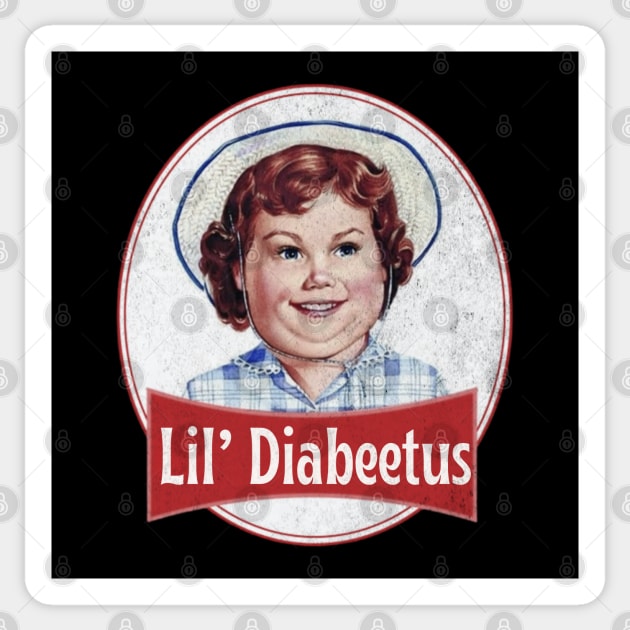 Lil Diabeetus , 70s Sticker by Funny sayings